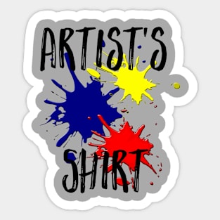 Artist's Shirt Sticker